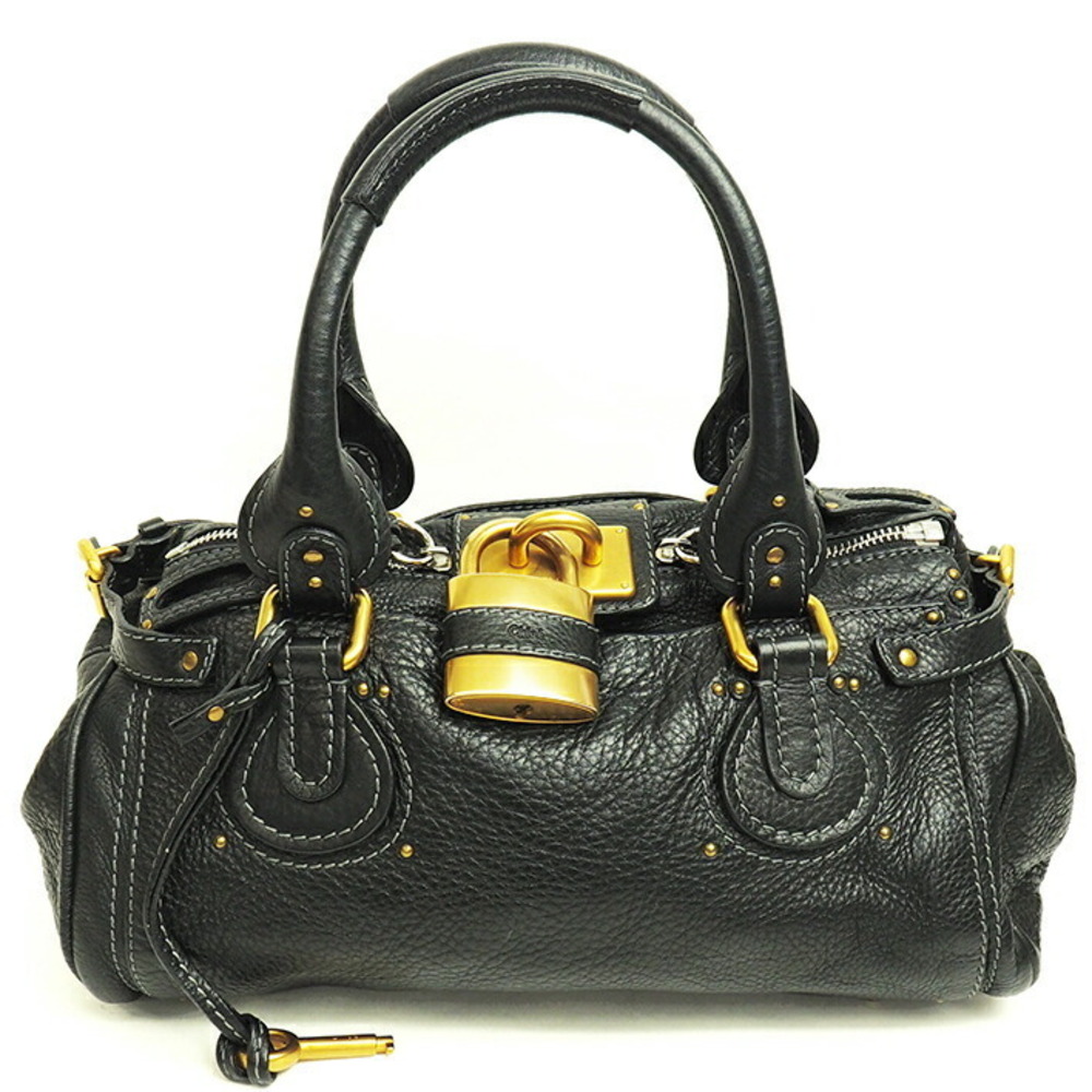 Chloe Handbag Padlock Motif Shoulder Bag Paddington